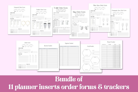 Download Order Forms and Trackers, Craft Shop - Premium Bundle
